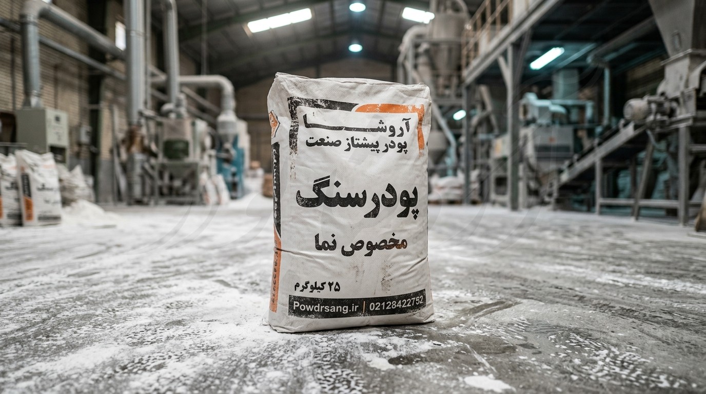 کیسه ۲۵ کیلویی پودرسنگ جوشقان آروشا