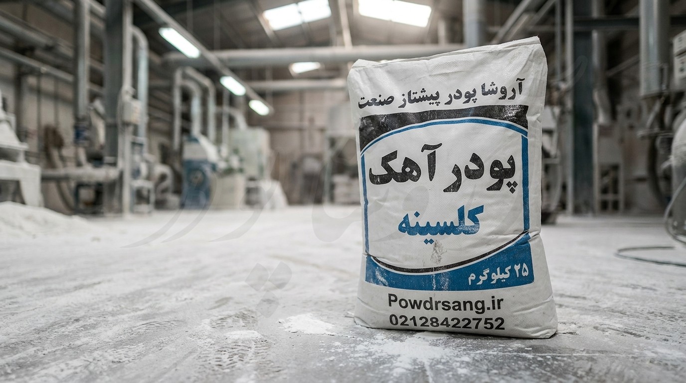 پودر آهک کلسینه تولید شده در کارخانه آهک آروشا پودر